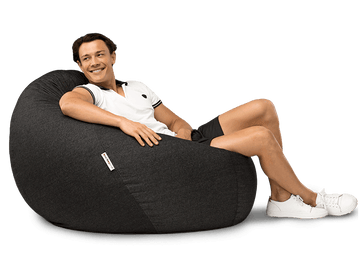 Cuba Denim Bean Bag Charcoal Denim 112CM
