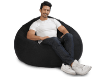 Cuba Denim Bean Bag Charcoal Denim 120CM