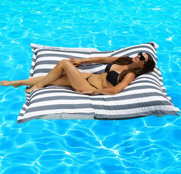 Portsea Pool Float Charcoal Stripes