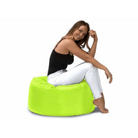 Round Outdoor Ottomans lime